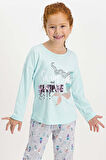 Roly Poly 1742 1-4 Yaş Uzun Kollu Kız Çocuk Pijama Takımı