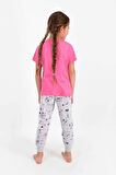 Roly Poly 2451 Kız Çocuk Be Happy Stay Cool Kısa Kol Pijama Takımı 