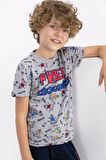 Roly Poly 2343 Free Crocodile Erkek Çocuk Kısa Kol Pijama Takımı