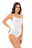 Modinn 1620 Kadın İnce Askılı Ripli Çıtçıt Body