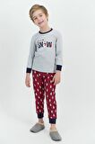 Roly Poly 2548 Let İt Snow Grimelanj Erkek Çocuk Pijama Takımı
