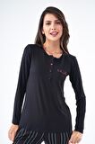 PJS 22408 Kadın Patlı Pijama Takım