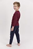 RolyPoly 2542 Connected Bordo Erkek Çocuk Pijama Takımı