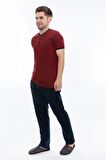 Arnetta 2061 Erkek Düğmeli 3'Lü Pijama Takım