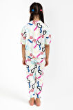 Roly Poly 2786 Garson Love Krem Kız Çocuk Gömlek Pijama Takımı