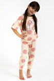 Roly Poly 2790 Garson Cats Badem Kız Çocuk Pijama Takımı