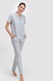 Pierre Cardin 7692 Sea Shell Kadın Gömlek Pijama