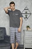 KLY 9036 Erkek Midi Yaka Kapri Takım