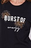 Arnetta 2152 Burst Of Energy Yazılı Uzun Kol Kadın Pijama Takımı