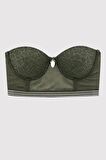 Pierre Cardin 4672 Cenova Balenli Soft Push Up Çiçek Desen Dantelli Büstiyer Takım