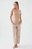 Pierre Cardin 8521 Tropical Vibes Kadın Kısa Kol Pijama Takım
