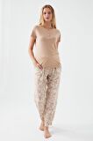 Pierre Cardin 8521 Tropical Vibes Kadın Kısa Kol Pijama Takım
