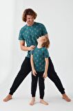 Arnetta 2504 Palm Tree Erkek Kısa Kol Pijama Takım