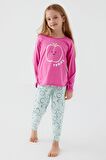 Roly Poly 3063 Garson Pomme Apple Kız Çocuk Uzun Kol Pijama Takım