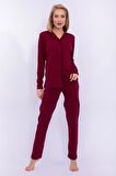 Pierre Cardin 7717 Kadın Boydan Patlı Pijama Takım