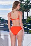 Ruko Maio 24111-1 Turuncu Boş Kaplı Omuzdan Ayarlı Askılı Bikini