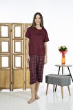Estiva 24064 Kadın Kısa Kol Kapri Pijama Takım