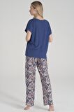 Pijadore 1636 Kadın Kısa Kollu Pijama Takımı