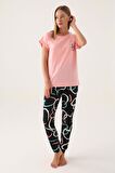 Roly Poly 3399 Cute Kadın Kısa Kol Pijama Takımı
