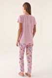 Roly Poly 3403 Callım Kadın Kısa Kol Pijama Takımı