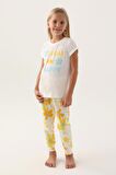 Roly Poly 3394 Garson Today Krem Kız Çocuk Pijama Takımı