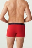. 80336 Erkek Kırmızı Gri Melanj Lacivert 3'Lü Boxer