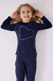 Arnetta 3050 Kız Çocuk Love Uzun Kol Pijama Takım