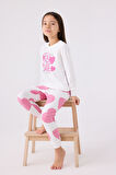 Roly Poly 3471 Garson Kız Çocuk Krem Uzun Kol Pijama Takım