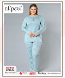 Gd Goldoremi 790-24 Büyük Beden Kadın Uzun Kollu Pijama Takım