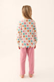 Arnetta 2651 Garson Polar Krem Kız Çocuk Uzun Kol Pijama Takım