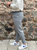 Gd Goldoremi 6649 Erkek Likralı Slim Fit Beli Lastikli İpli Çelik Kumaş Rahat Jogger