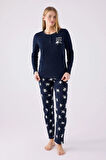 Arnetta 3056 Kadın Every Thing Uzun Kollu Pijama Takım