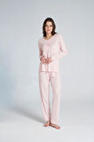 Gd Goldoremi 1703 Kadın Patlı Uzun Kollu Pijama Takım