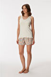 Anıl Kadın Kalın Askılı Şort Pijama Takım