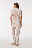 Anıl Kadın Sabahlıklı Dantel İp Askılı Braletli Pijama Takım