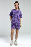 Kappa 362415 Kız Çocuk Tie-Dye Şort Bermuda Pijama Takım