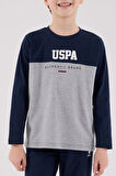 U.S. Polo Assn. Garson Erkek Çocuk Uspa %100 Pamuklu Uzun Kollu Pijama Takım