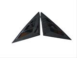 CIVIC FE1 2022 IÇIN UYUMLU  KELEBEK CAM KAPLAMA - PIANO BLACK