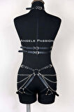 Deri Body Harness, Kadın Deri  Giyim - Brf1084
