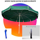 ZEYCAMPİNG PLAJ KAMP BAHÇE BALKON DENİZ 200 CM GENİŞLİK TAŞIMA ÇANTASI VE KAZIK İLE  ( BİDON HARİÇ )