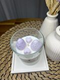 Hediyelik Çilekli Kalpli Bardak Mum Dekoratif Bebek Kokulu Soya Wax Mum Sevgiliye
