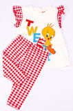KIZ ÇOCUK TAKIM KAPRİ TAYTLI TWEETY BASKILI A68