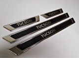 Kapı Eşiği Karbon Krom 4 Parça Tucson SUV 2015-2018 Arası Modeller İçin
