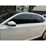 Cam Çerçeveleri Krom Üst Kalite 12 Parça Superb-3 B7 SD 2015 Ve Sonrası Modeller İçin