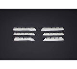 Renault Megane-2 HB Uyumlu Ön Panjur Krom 6 Parça 2004 - 2006 Arası Modeller İçin