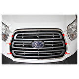 Ön Panjur Krom 3 Parça Transit Van 2014-2019 Arası Modeller İçin