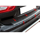 Arka Tampon Eşiği Krom Qashqai SUV 2017 Ve Sonrası Modeller İçin