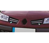 Renault Megane-2 HB Uyumlu Ön Panjur Krom 4 Parça 2006 - 2010 Arası Modeller İçin