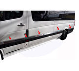 Yan Kapı Çıtası Orta Şase Krom 10 Parça Sprinter Van 2006-2018 Arası Modeller İçin