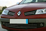 Renault Megane-2 SD HB Uyumlu Ön Tampon Çıtası Krom 3 Parça 2004 - 2010 Arası Modeller İçin